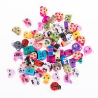 Polymer Clay Beads Animal plated DIY multi-colored 10mm Sold By Bag