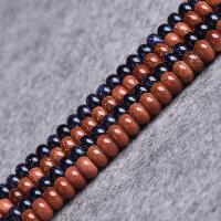 Natural Blue Goldstone Beads Blue Sandstone with Goldstone Abacus DIY 6mmuff0c8mmuff0c10mm Length 38 cm Sold By PC