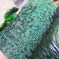 Emerald Koralik, Koło, obyty, DIY & fasetowany, zielony, 2.50mm, sprzedawane na 38 cm Strand