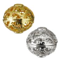Holle Brass Beads, Messing, plated, meer kleuren voor de keuze, 10x9.5x10mm, Gat:Ca 1mm, 30pC's/Lot, Verkocht door Lot