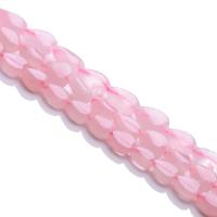 Perline di quarzo rosa naturale, Cuore, lucido, DIY, rosa, Lunghezza 38 cm, Venduto da PC