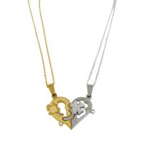 Titanium Steel Pendants Heart polished Unisex & for couple mixed colors Sold By PC
