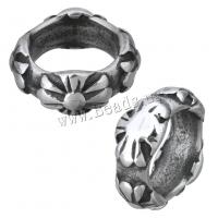 Stainless Steel Large Hole Beads Donut blacken Approx 8.5mm Sold By Lot