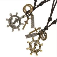PU Leather Cord Necklace Zinc Alloy with PU Leather Adjustable & Unisex nickel lead & cadmium free 68-75cm 0.3cm Sold By PC