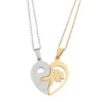 Stainless Steel Couple Pendants Heart polished Unisex & for couple Sold By PC