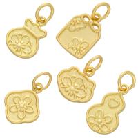 Brass Jewelry Pendants gold color plated Approx 4mm Sold By PC