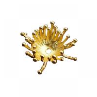 Brass Bead Cap Flower plated 10mm Sold By Lot