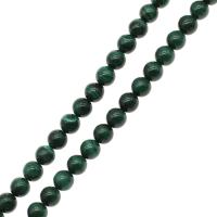 Malakit perler, Runde, du kan DIY & forskellig størrelse for valg, grøn, Solgt Per 38 cm Strand