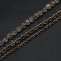 Naturliga Clear Quartz pärlor, Rund, DIY & olika storlek för val, klar, Såld Per 38 cm Strand