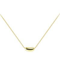 Titanium Steel Necklace Bean plated box chain & for woman Length Approx 17 Inch Sold By PC