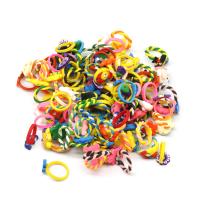 Kinderen Finger Ring, Hars, voor kinderen & met strass, multi-gekleurde, 200x200x30mm, 100pC's/Bag, Verkocht door Bag