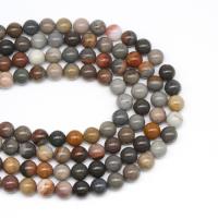 Picture jaspis perler, Picture Jasper, Runde, du kan DIY & forskellig størrelse for valg, blandede farver, Solgt Per 38 cm Strand