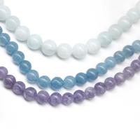 Aquamarine Beads Round DIY Sold Per 38 cm Strand