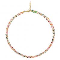 Stainless Steel Chain Necklace fashion jewelry & for woman & enamel Sold By PC