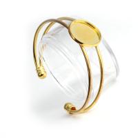 Brass Bangle Setting for woman golden 63mm Sold By PC