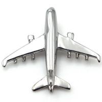 Colgantes Titanium, Partículas de acero, Avión, chapado en color de plata, 30x30mm, Vendido por UD