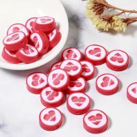 Polymer Clay Beads Round stoving varnish DIY red Approx 1.5mm Sold By Bag