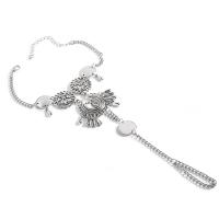 Fashion Toe Anklet Zinc Alloy plated for woman silver color Sold By PC
