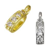 Brass Bail Beads plated micro pave cubic zirconia Approx 3.5mm Sold By Lot