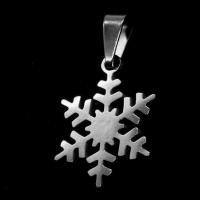 Stainless Steel Pendants Snowflake original color Sold By PC