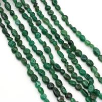 Apatite Perle, Klumpen, DIY, grün, 6-8mm, verkauft per 38 cm Strang