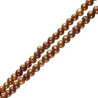 Cultured Potato Freshwater Pearl Beads with troll 10-11mm Approx 2.5mm Sold By Strand