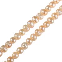 Bulvių išauginti gėlavandenių perlų karoliukai, Gėlo vandens perlų, Bulvė, natūralus, įvairių stilių pasirinkimas, 9-10mm, Skylė:Apytiksliai 0.8mm, Parduota už Apytiksliai 14 Inch, Apytiksliai 15.3 Inch Strand