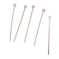 Brass Eyepin plated golden nickel free Length 50 mm Sold By KG