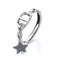 925 Sterling Silver Open Finger Ring Adjustable & for woman silver color 6mm Sold By PC
