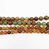 Perline naturali agata vena di drago, Cerchio, lucido, Naturale & DIY & formato differente per scelta, Venduto per 14.96 pollice filo