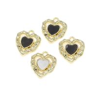Zinc Alloy Heart Pendants enamel Sold By PC