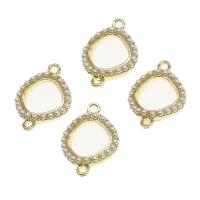 Zinc Alloy Connector with pearl golden Sold By PC