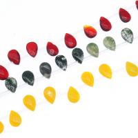 Perles de pierres précieuses mixtes, pierre gemme, larme, DIY & facettes, plus de couleurs à choisir, 8x12x4mm, Vendu par 38 cm brin