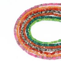 Mixed Gemstone Beads Cube DIY Sold Per 38 cm Strand