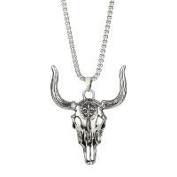 Titanium Steel Sweater Necklace Bull plated for man 62mm Length Approx 26.77 Inch Sold By PC