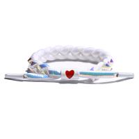 Fashion Armband Sieraden, Katoen, met Vezel & Zinc Alloy, Verstelbare & gevlochten armband & voor vrouw, meer kleuren voor de keuze, Lengte Ca 6.7 inch, Verkocht door PC