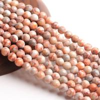 Network Stone Beads Round polished DIY pink Sold Per 38 cm Strand