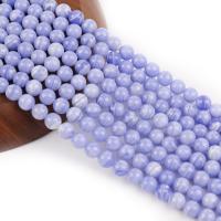 Natural Purple Agate Beads Round polished DIY purple Sold Per 38 cm Strand