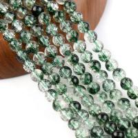 Green Phantom Quartz Beads Round polished DIY green Sold Per 38 cm Strand