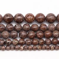Natural Snowflake Obsidian Beads Round polished DIY red Sold Per 38 cm Strand