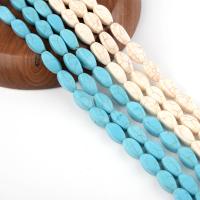 Turquoise Kralen, turkoois, Drum, gepolijst, DIY & twist, meer kleuren voor de keuze, Per verkocht 38 cm Strand