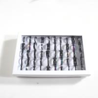Hematiet Finger Ring, uniseks, gemengde kleuren, 4x18mm-11x24mm, Maat:5.5, 50pC's/box, Verkocht door box