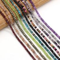 Perles de pierres précieuses mixtes, Cristal naturel, abaque, DIY & facettes, plus de couleurs à choisir, 3x4mm, Vendu par Environ 38 cm brin