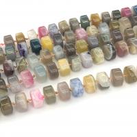 Naturlig Drage Veins Agate perler, Rondelle, poleret, du kan DIY, flerfarvede, 16x10mm, Solgt Per 38 cm Strand