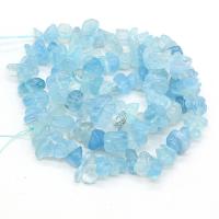 Gemstone Chips Aquamarine DIY light blue 3x5- Sold Per 40 cm Strand