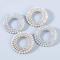 Zinc Alloy Stud Earring fashion jewelry & for woman & with glass rhinestone Sold By Pair