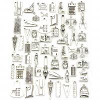 Zinklegering Hangers, Zinc Alloy, antiek zilver plated, gemengd, 11-36mm,80*60*13mm, 56pC's/Stel, Verkocht door Stel