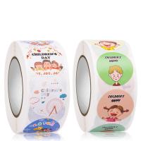 Sealing Sticker Adhesive Sticker with Copper Printing Paper Round printing for children 25mm Sold By Set