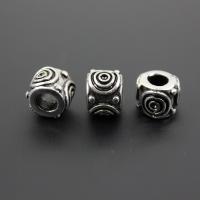Edelstahl-Beads, Edelstahl, rund, DIY, Silberfarbe, 9x11mm, verkauft von PC