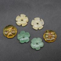 Perles de pierres précieuses mixtes, Pierre naturelle, fleur, DIY, plus de couleurs à choisir, 15x6mm, Vendu par PC